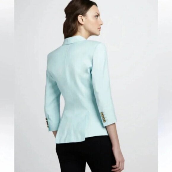 Smythe Shawl Collar One Button Blazer 2 - Picture 2 of 16